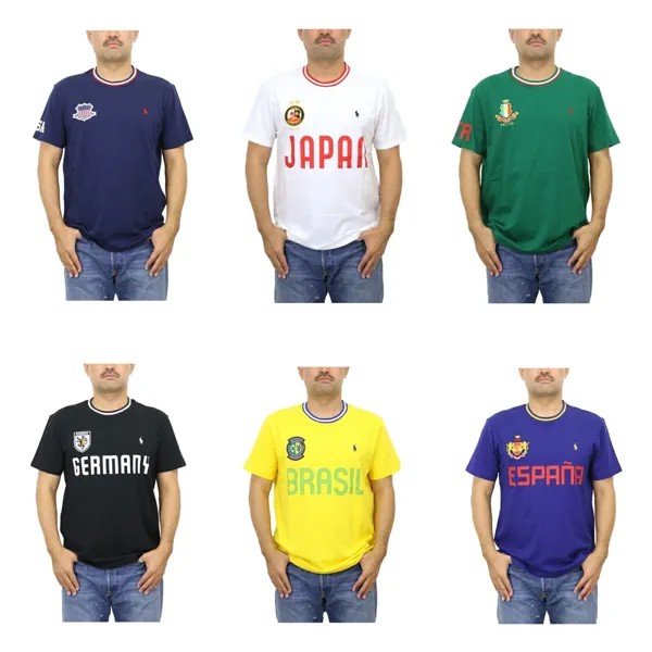 Мужская футболка Polo Ralph Lauren Country International с круглым вырезом — 6 цветов —