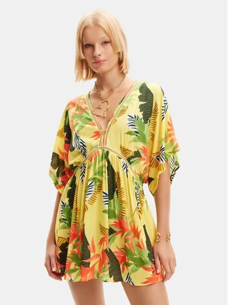Пляжное платье свободного кроя Desigual, мультиколор
