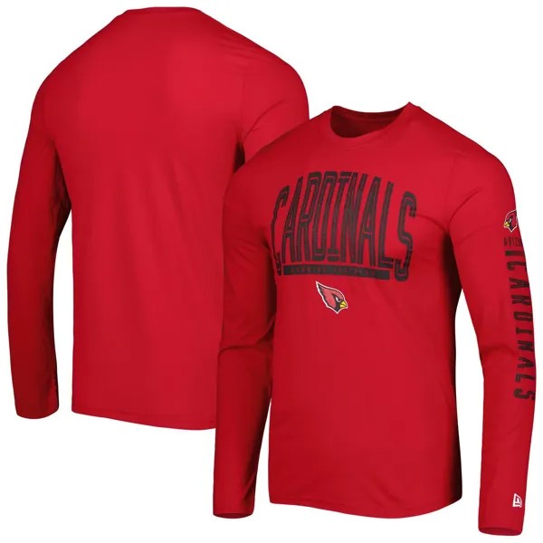 Мужская футболка с длинным рукавом Cardinal Arizona Cardinals Joint Authentic Home Stadium New Era