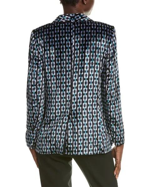 Велюровая куртка Diane von Furstenberg Chiana, черный