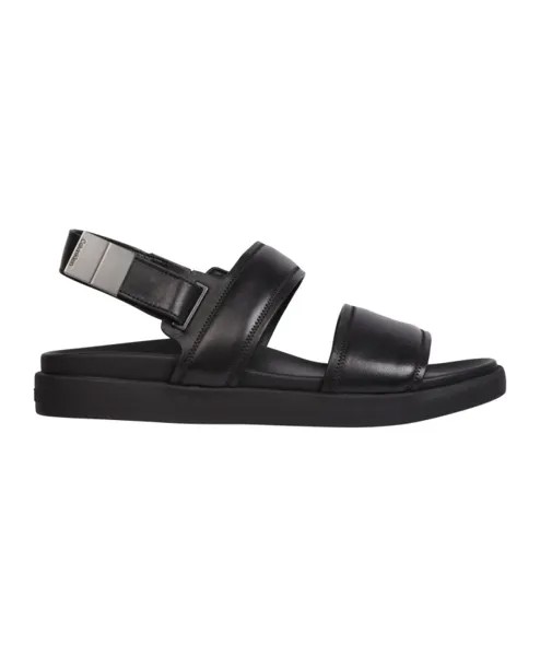 Стильные кожаные сандалии Calvin Klein, черный