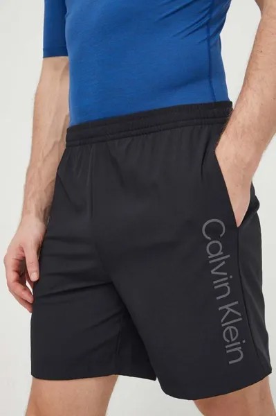 Тренировочные шорты Calvin Klein Performance, черный