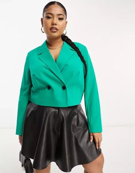 Зеленый пиджак Simply Be Short