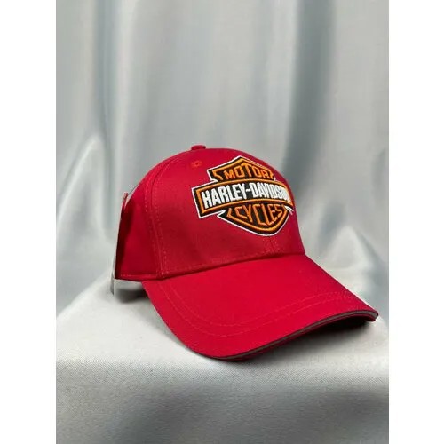 Бейсболка Harley-Davidson Харлей мото кепка, размер one size, красный