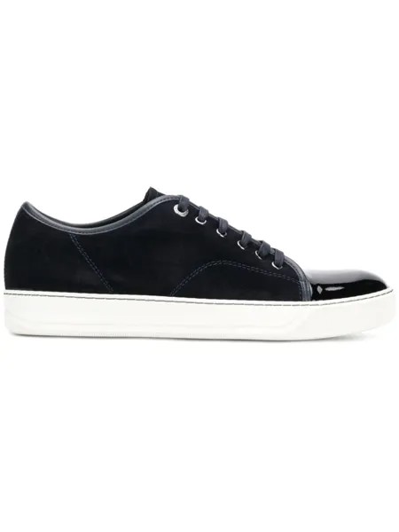 Lanvin кеды с накладкой на носке, синий