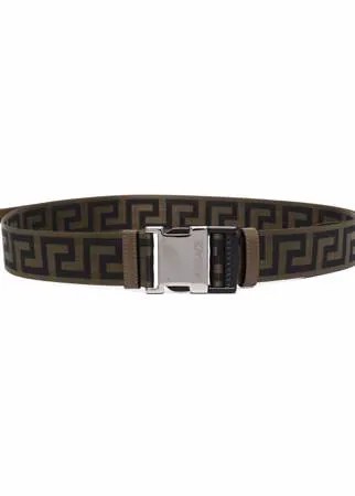 Versace текстильный ремень с узором Greca