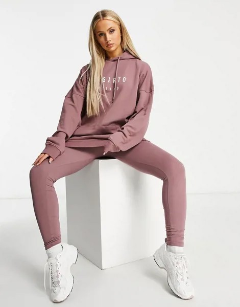 Oversized-худи от комплекта бледно-фиолетового цвета Il Sarto-Фиолетовый