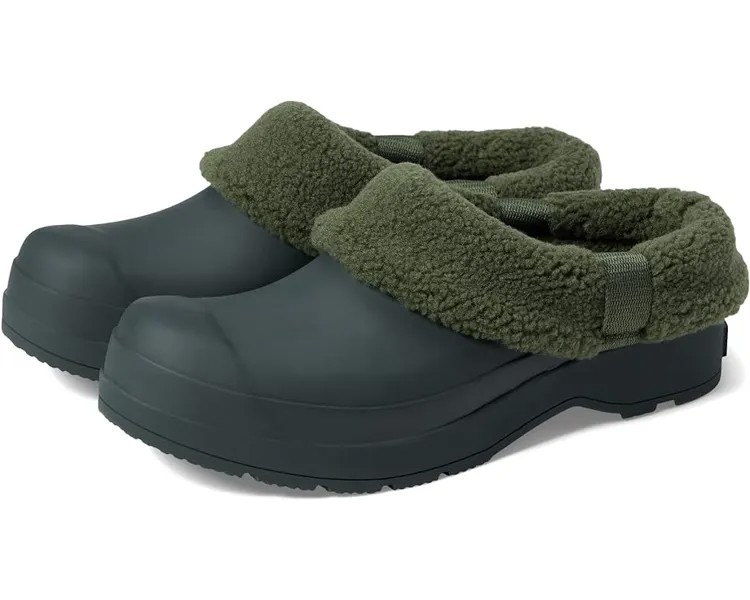 Сабо Hunter Play Sherpa Insulated Clog, цвет Artic Moss