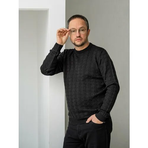 Джемпер  Джемпер классический, размер 48, черный
