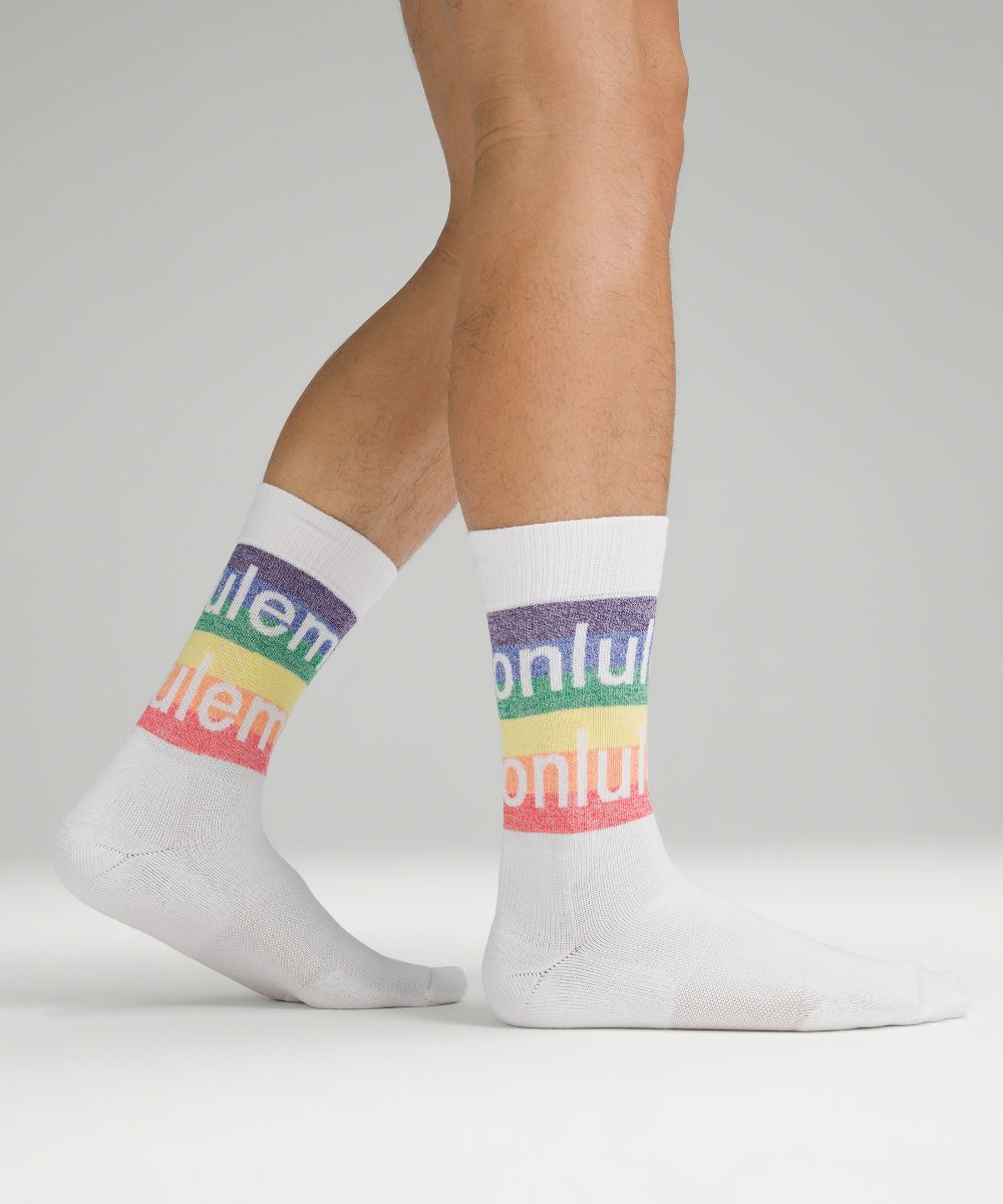 Мужские носки на каждый день Stride Comfort Crew Lululemon, белый
