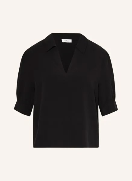 Блузка-рубашка S.Oliver Black Label, черный