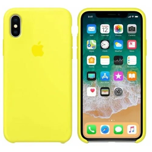 Чехол для iphone XS Max Ярко-желтый