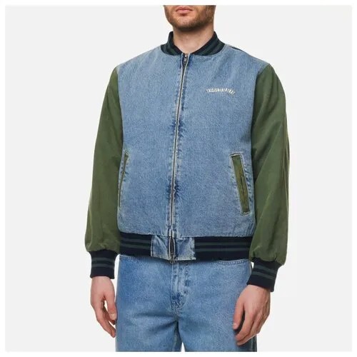 Мужская куртка бомбер thisisneverthat Denim Varsity голубой, Размер M