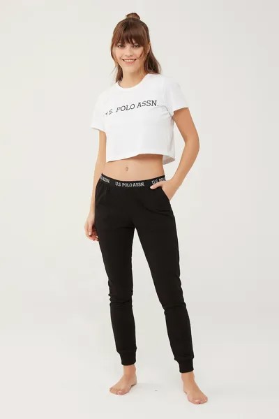 Пижамные штаны с галстуком U S Polo Assn , черный