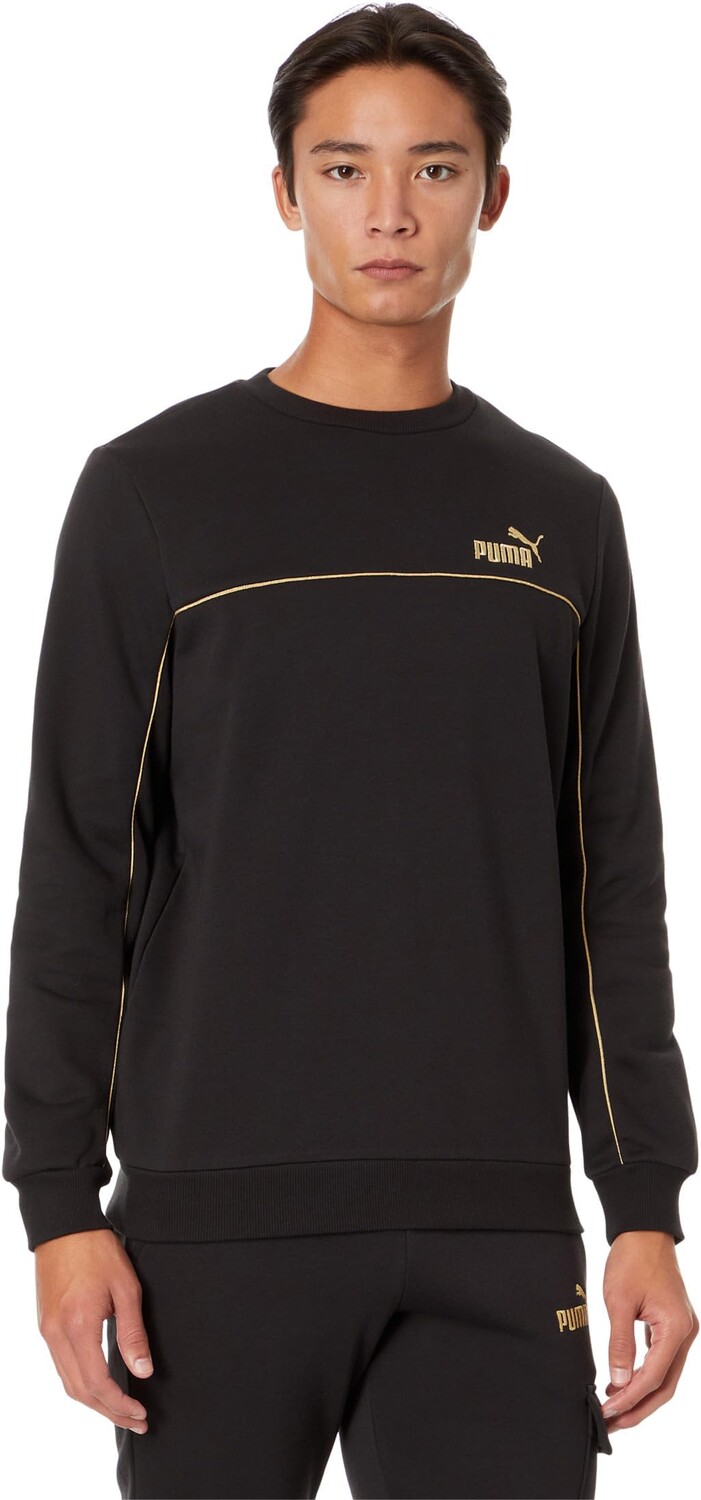 Толстовка PUMA Essentials+ Minimal Gold Crew Sweatshirt, цвет Puma Black