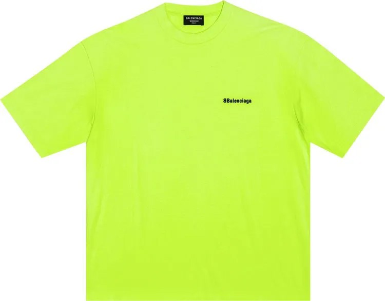 Футболка Balenciaga BB Corp T-Shirt Medium Fit 'Yellow', желтый