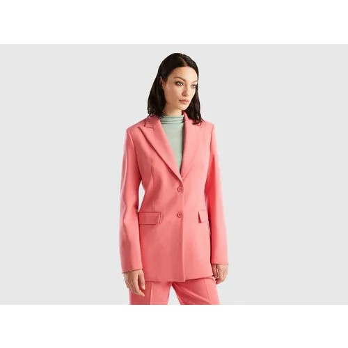Пиджак UNITED COLORS OF BENETTON, размер 44, розовый