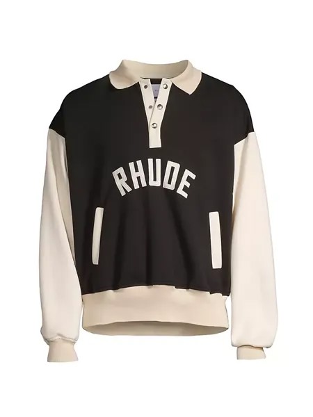 Рубашка-поло RHUDE x Lamborghini Automobili Pique R H U D E, черный