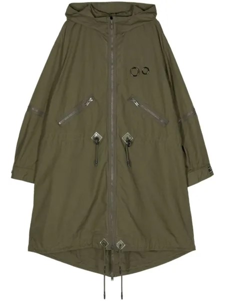Undercover UC1D4302-2 military parka coat, зеленый