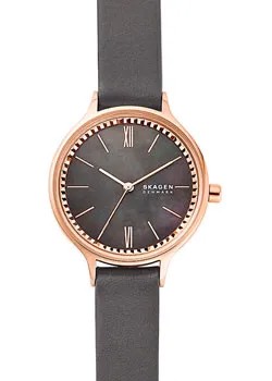 Швейцарские наручные  женские часы Skagen SKW2909. Коллекция Leather