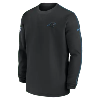 Топ Nike Carolina Panthers Sideline Coach Men’s NFL Long-Sleeve Top, черный