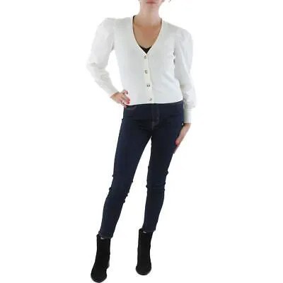 Женский белый укороченный свитер в рубчик Lucy Paris, кардиган XS BHFO 3277