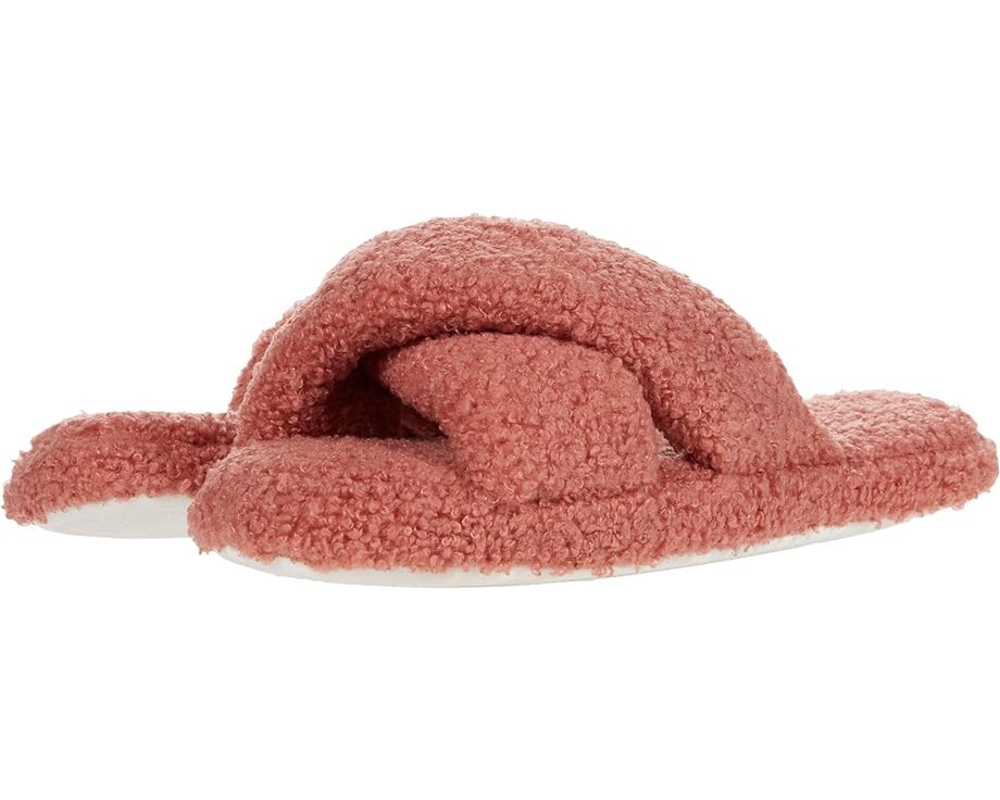 Домашняя обувь Vera Bradley Teddy Fleece Slides, цвет Blush Fig