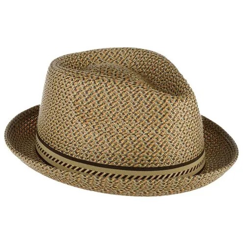 Шляпа BAILEY арт. 81690 MANNES (оливковый / желтый), размер 57