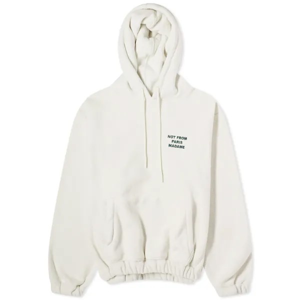 Худи Drôle De Monsieur Not From Paris Madame Fleece, цвет Cream