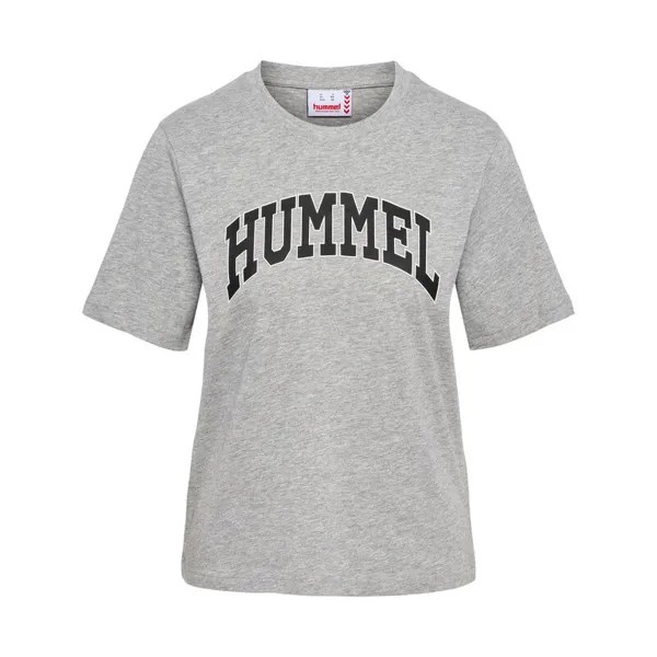 Свободная женская футболка Hmlic Gill из органического хлопка для спорта и отдыха HUMMEL, цвет grau