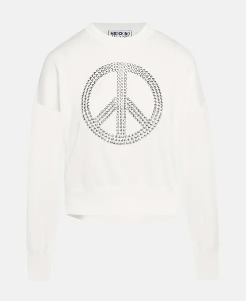 Джемпер с длинными рукавами Moschino Jeans, белый