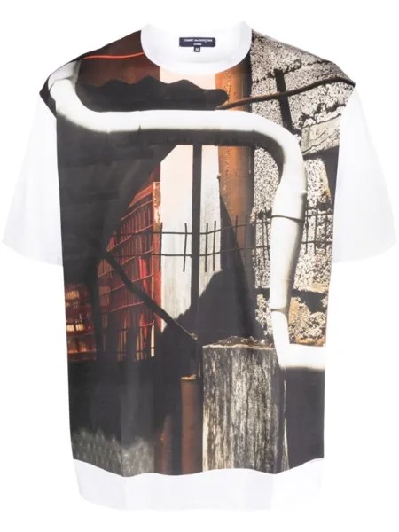 Comme des Garçons Homme футболка с графичным принтом, нейтральный цвет