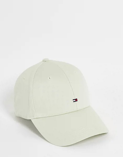 Светлая кепка с логотипом-флагом Tommy Hilfiger-Белый