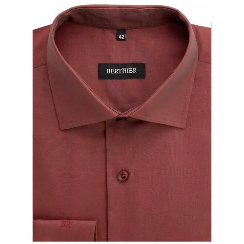 Рубашка BERTHIER, размер 174-184/44, коричневый
