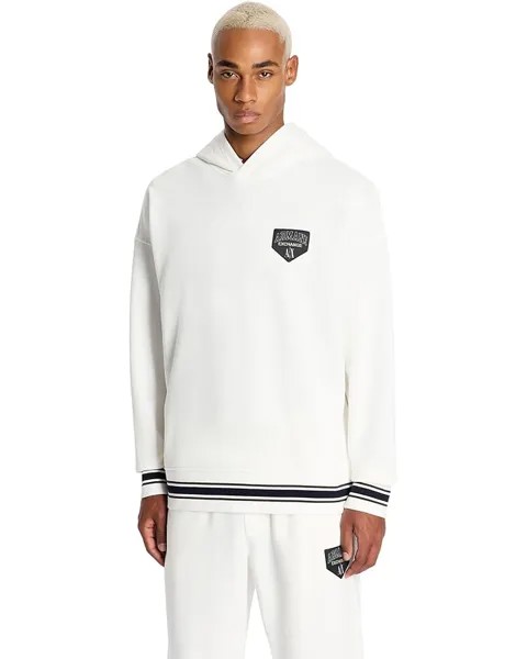 Худи Armani Exchange Collegiate Fleece, белый
