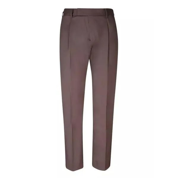 Брюки wool-blend trousers Pt Torino, коричневый
