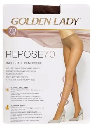 Колготки Golden Lady Repose 70 den, размер 5-XL, marrone (коричневый)