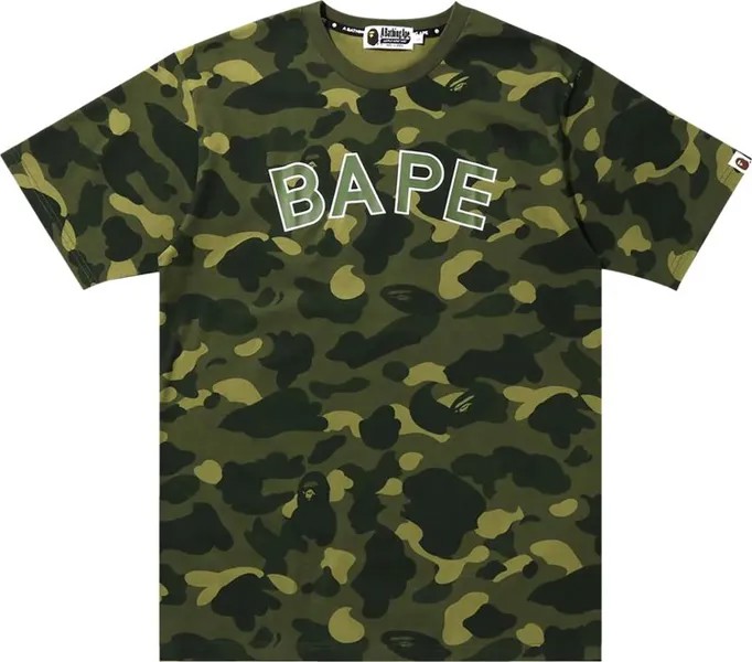 Футболка BAPE Color Camo Tee 'Green', зеленый