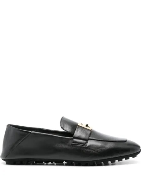 FENDI лоферы Baguette, черный