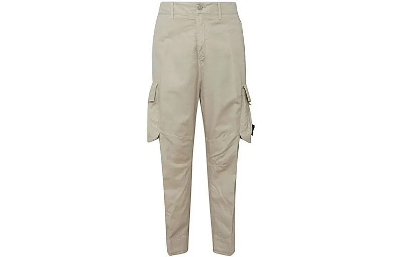 Повседневные брюки мужские цвета хаки Stone Island, хаки