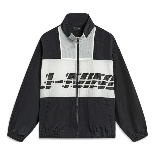 Куртка ветровка спортивная куртка Li-Ning, черный