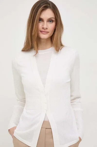 Футболка и шерстяной кардиган Max Mara Leisure, белый