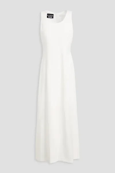 Платье макси из крепа Boutique Moschino, белый
