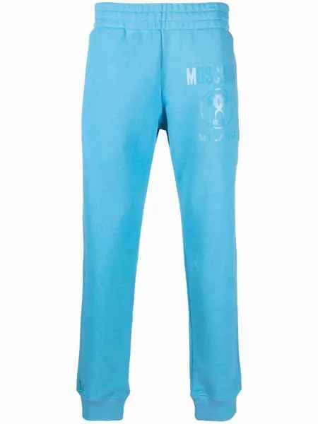 Moschino спортивные брюки из органического хлопка с логотипом