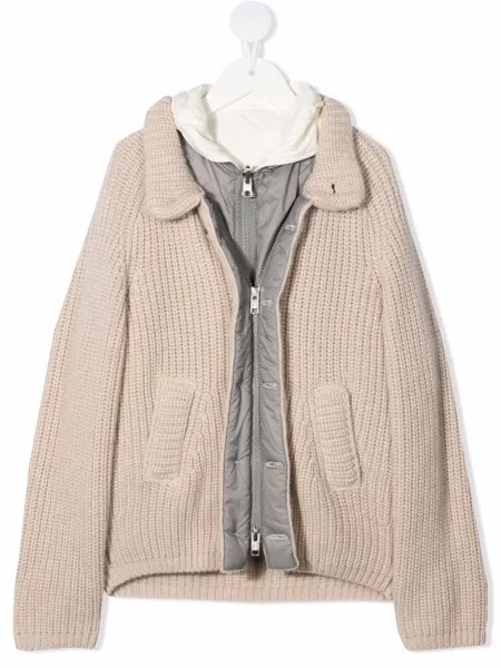 Brunello Cucinelli Kids двусторонний пуховик