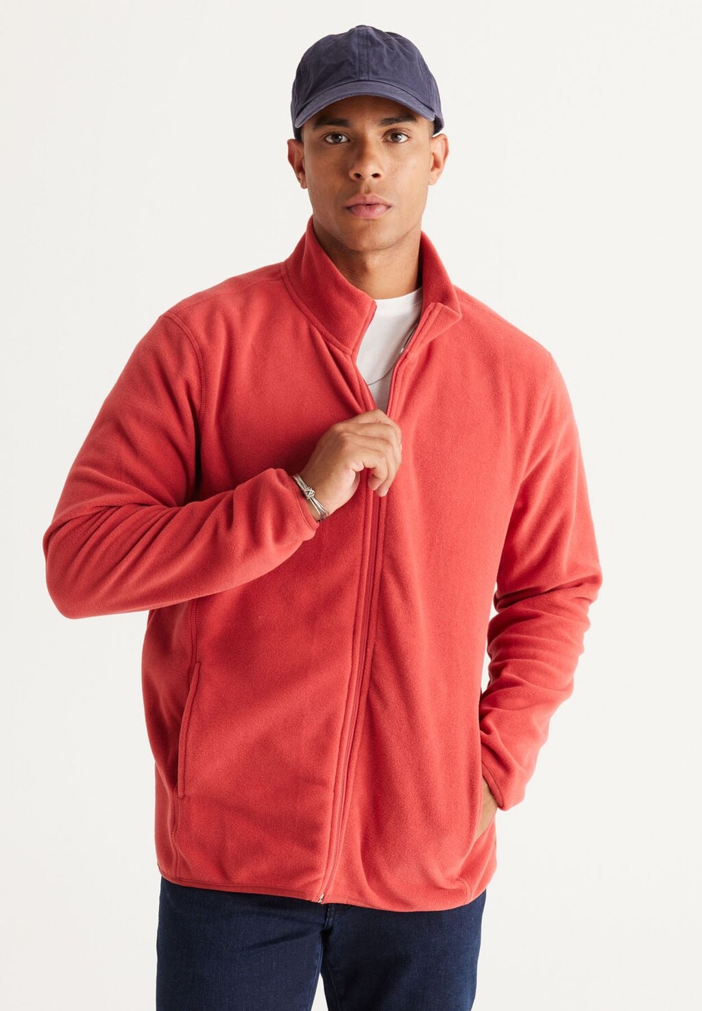 Флисовая куртка STANDARD FIT AC&CO / ALTINYILDIZ CLASSICS, цвет Standard Fit Fleece Sweatshirt