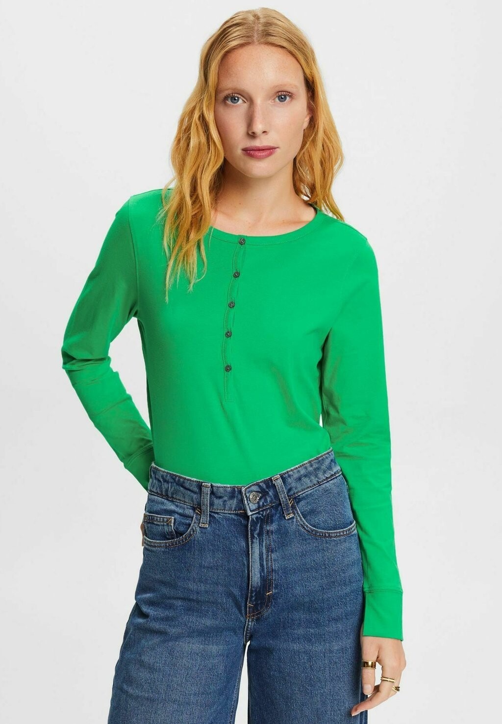 Рубашка с длинным рукавом Esprit, цвет green