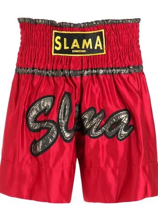 Amir Slama шорты с вышитым логотипом