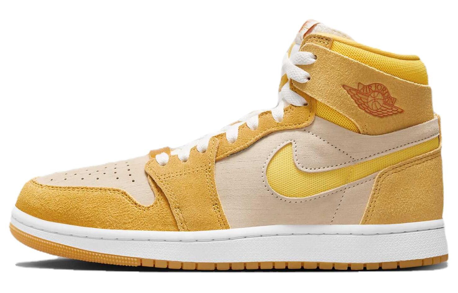 1 High Zoom Air CMFT 2 Yellow Ochre Women's, кроссовки женские Jordan