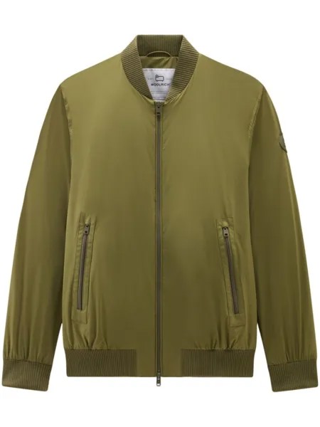 Woolrich матовый бомбер, зеленый